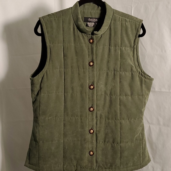 Peck & Peck Jackets & Blazers - Peck & Peck collection sage green vest, size 14.